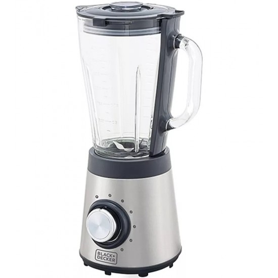 Liquidificador Inox Com Jarra De Vidro Gourmand Gris Black+Decker 700W 127V